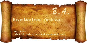 Brantweiner Andrea névjegykártya